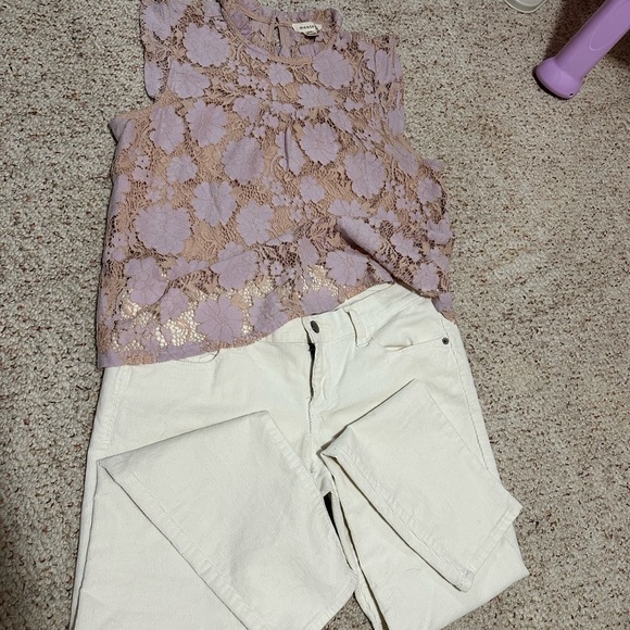 Old navy off white cord pants - Picture 3 of 5
